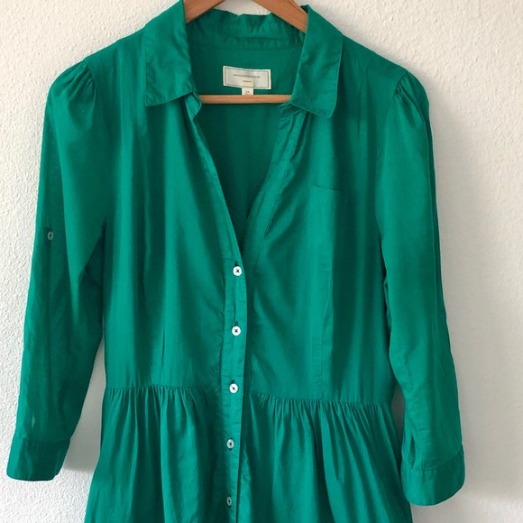 Anthropologie Moulinette Soeur Reed Emerald Dress - Picture 3 of 7